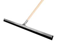 KOTARBAU® Raclette Sol - Acier - 90 cm - avec Manche en Bois 150 cm - Balai Raclette Sol Caoutchouc - Balai Mousse - Intérieur Extérieur -idéal pour Garage - Douche - Salle De Bain - Terrasse