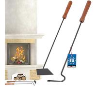 KOTARBAU® Racloir Cendres de Cheminée - Tisonnier - Grattoir a Cendre - Tisonnier four à Bois - Grattoir Cheminée - Accessoires Pour Poêle À Bois - Durable - Sécurisé - Fonctionnel