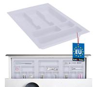 KOTARBAU® Range-couverts pour tiroir Organisateur de tiroir pour couverts de cuisine Blanc 490x335mm