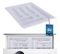 KOTARBAU® Range-couverts pour tiroir Organisateur de tiroir pour couverts de cuisine Blanc 490x385mm