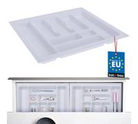 KOTARBAU® Range-couverts pour tiroir Organisateur de tiroir pour couverts de cuisine Blanc 535x490mm