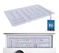 KOTARBAU® Range-couverts pour tiroir Organisateur de tiroir pour couverts de cuisine Blanc 730x490mm