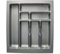 KOTARBAU® Range-couverts pour tiroir Organisateur de tiroir pour couverts de cuisine Gris 490x435 mm