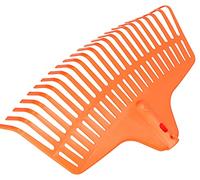 KOTARBAU® Rateau à Feuilles - Plastique - 23 Dents - Orange - sans Manche - Râteau Jardin - Balai à Gazon - Ramasse Feuilles - Léger - Résistant - Entretien Jardin