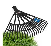 KOTARBAU® Rateau à Feuilles - Plastique - 44 cm - Noir - sans Manche - Râteau Jardin - Balai à Gazon - Ramasse Feuilles - Léger - Résistant - Entretien Jardin
