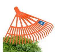 KOTARBAU® Rateau à Feuilles - Plastique - 44 cm - Orange - sans Manche - Râteau Jardin - Balai à Gazon - Ramasse Feuilles - Léger - Résistant - Entretien Jardin