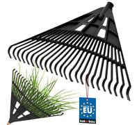 KOTARBAU® Rateau à Feuilles - Plastique - 61 cm - Noir - sans Manche - Râteau Jardin - Balai à Gazon - Ramasse Feuilles - Léger - Résistant - Entretien Jardin