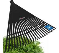 KOTARBAU® Râteau à feuilles plastique sans manche noir 400 x 550 mm Balai à feuilles en éventail Râteau à feuilles plastique grand râteau à feuilles Outil de jardin Râteau à gazon large Râteau plastiq
