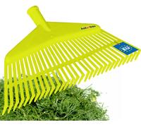 KOTARBAU® Râteau à feuilles plastique sans manche vert céladon 230 x 425 mm Râteau à feuilles plastique grand râteau à feuilles Outils de jardin Râteau à gazon large Râteau de jardin en plastique