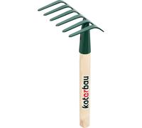 KOTARBAU® Râteau de jardin avec 6 dents en acier Outil de jardinage 109x250mm