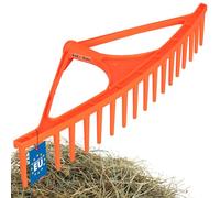 KOTARBAU® Râteau En Plastique À 18 Dents Râteau À Feuilles Tout Usage Herbe Foin Orange Sans Tige |Râteau Jardin |Râteau Gazon |Râteaux De Jardinage |Râteau Ramasse Cailloux |Râteau Ramasse Cailloux