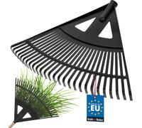 KOTARBAU® Râteau plastique Balai à feuilles Râteau à feuilles Râteau à feuilles en éventail Balai à feuilles 58cm