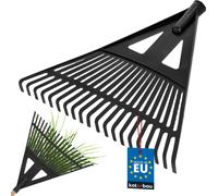 KOTARBAU® Râteau plastique Balai à feuilles Râteau à feuilles Râteau à feuilles en éventail Balai à feuilles 43cm