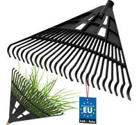 KOTARBAU® Râteau plastique Balai à feuilles Râteau à feuilles Râteau à feuilles en éventail Balai à feuilles 61cm