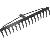 KOTARBAU® Râteau robuste en acier Râteau à feuilles en éventail Râteau 410 mm