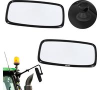 KOTARBAU® Rétroviseur de tracteur avec support universel 15,5 x 28,5 cm PVC 2 pièces Rétroviseur extérieur de tracteur Uni Rétroviseur machines agricoles