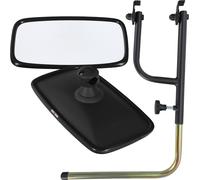 KOTARBAU® Rétroviseur de tracteur avec support Universel 15,5 x 28,5 cm PVC avec support de rétroviseur en aluminium Rétroviseur extérieur de tracteur Uni Rétroviseur de machines agricoles Bras de rét