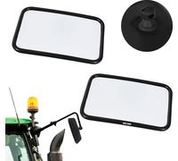 KOTARBAU® Rétroviseur de tracteur avec support universel 31 x 20,5 cm PVC 2 pièces Rétroviseur extérieur de tracteur Uni Rétroviseur de machines agricoles