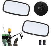 KOTARBAU® Rétroviseur de tracteur universel 14,5 x 23 cm PVC 2 pièces Rétroviseur de tracteur Camion Rétroviseur avec support Rétroviseur agricole