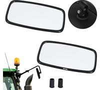 KOTARBAU® Rétroviseur de tracteur universel 28,5 x 15,5 cm PVC 2 pièces Rétroviseur de tracteur Camion Rétroviseur avec support Rétroviseur agricole