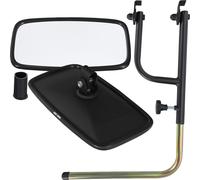 KOTARBAU® Rétroviseur de tracteur universel 28,5 x 15,5 cm PVC Support télescopique pour rétroviseur 48-71 x 33 cm Tracteur Camion Rétroviseur avec support Rétroviseur agricole Bras de rétroviseur