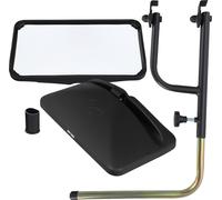 KOTARBAU® Rétroviseur de tracteur universel 30,5 x 17 cm PVC Support télescopique pour rétroviseur 48-71 x 33 cm Tracteur Camion Rétroviseur avec support Rétroviseur agricole Bras de rétroviseur