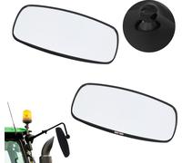 KOTARBAU® Rétroviseur de tracteur universel 32 x 17 cm PVC 2 pièces Rétroviseur de tracteur Camion Rétroviseur avec support Rétroviseur agricole