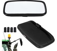 KOTARBAU® Rétroviseur de tracteur universel 36,5x19 cm PVC 1 pièce Rétroviseur extérieur de tracteur avec support