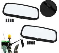 KOTARBAU® Rétroviseur de tracteur universel 36,5x19 cm PVC 2 pièces Rétroviseur extérieur de tracteur avec support