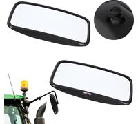 KOTARBAU® Rétroviseur de tracteur universel 38 x 19 cm PVC 2 pièces Rétroviseur de tracteur camion Rétroviseur de recul avec support Rétroviseur agricole
