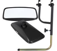 KOTARBAU® Rétroviseur de tracteur universel 38 x 19 cm PVC Support télescopique pour rétroviseur 48-71 x 33 cm Tracteur Camion Rétroviseur avec support Rétroviseur agricole Bras de rétroviseur