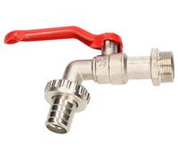 KOTARBAU® Robinet de sortie à bille avec raccord de tuyau 3/4" comme embout extérieur