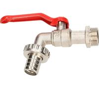 KOTARBAU® Robinet d'écoulement à bille avec raccord de tuyau 3/4" comme point de soutirage extérieur