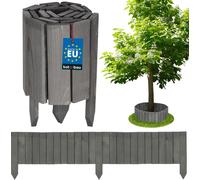 KOTARBAU® Rollborder 20 x 110 cm Anthracite recoupable Bordure de parterre en bois Bordure de parterre en pin Clôture en bois Petite clôture en bois Délimitation de parterre PalissadesReproduction Clô