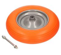 KOTARBAU® Roue de brouette 3.25-8 - Pneus en polyuréthane renforcés, Ø 360 mm, 170 kg, roue complète avec axe