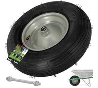 KOTARBAU® Roue de brouette 4.80/4.00-8 - Pneus renforcés - Diamètre 390 mm - 230 kg - Fabriqué en UE