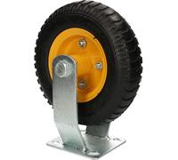 KOTARBAU® Roue pneumatique Rouleau de transport 20x25cm sur jante en acier Rouleau fixe pour chariot de stockage