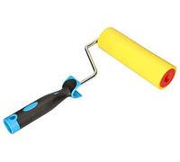 KOTARBAU® Rouleau de pressage pour papier peint 180 mm avec rouleau en caoutchouc et poignée en plastique