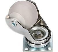 KOTARBAU® Roulettes de meuble Ø 40mm Adaptées à tous les types de sols Roulettes pivotantes Roulettes en caoutchouc Robuste Roulettes de transport Roulettes de canapé Roulettes coulissantes Roulettes