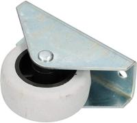KOTARBAU® Roulettes de transport Ø 40 mm caoutchouc Univer. Cadre en acier Roulettes de meuble Tous les sols Roulettes pivotantes Caisses Fixes Roulettes coulissantes Roulettes d'outillage Roulettes f