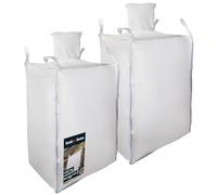 KOTARBAU® Sac Big Bag Vide, Bigbag, Big Bag Bois, Big Bag Gravat, Big Bag Jardin, Sac Gravat Chantier 90 x 90 x 90 cm 500 kg avec trémie de vidange 2 pièces