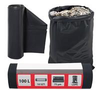 KOTARBAU® Sac Gravat, Sac A Gravats en plastique, Sac Gravats Chantier 100l 75µm à usages multiples pour déchets et ordures