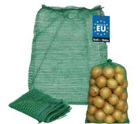 KOTARBAU® Sac raschel de pommes de terre 50 x 80 cm Sac à fruits 25 kg Filet à légumes en polypropylène Sac de conservation pour oignons Pommes de terre Légumes Vert