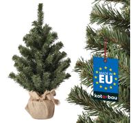 KOTARBAU® Sapin de Noël artificiel Décoration Petit 50 cm avec support en jute Mini sapin de Noël Artificiel Arbre de Noël