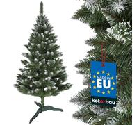 KOTARBAU® Sapin de Noël artificiel - Neige - 180 cm - Avec support en plastique