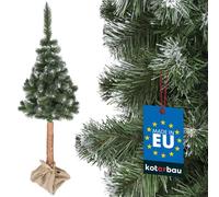 KOTARBAU® Sapin de Noël artificiel Neige 180 cm Pin diamanté sur un tronc en bois avec support en plastique Arbre de Noël Artificiel comme un vrai Arbre de Noël artificiel