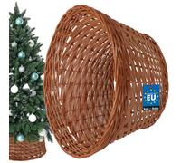 KOTARBAU® Sapin de Noël Rock en osier Ø 45 cm, couleur naturelle Support pour sapin de Noël en rotin naturel, corbeille pour sapin de Noël, housse pour sapin de Noël, pied pour sapin de décoration