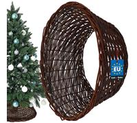 KOTARBAU® Sapin de Noël Rock en osier Ø 50 cm, brun foncé Support pour sapin de Noël en rotin naturel, panier pour sapin de Noël, housse pour sapin de Noël, pied pour sapin de décoration