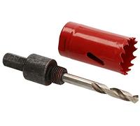 KOTARBAU Scie cloche x mm HSS avec foret de centrage, fraise cloche, couronne de scie circulaire pour métal, acier inoxydable, bois, plastique (27 mm)