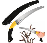 KOTARBAU® Scie de jardin 320mm arrondie Scie à main Scie à arbre Scie à bois pour scier les branches d'arbres